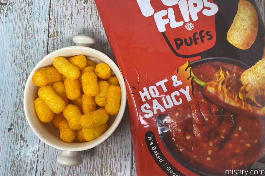fun flips puffs hot and saucy