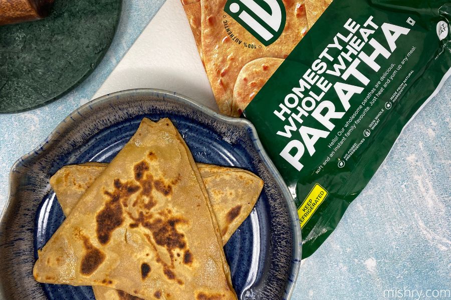 id whole wheat paratha appearance