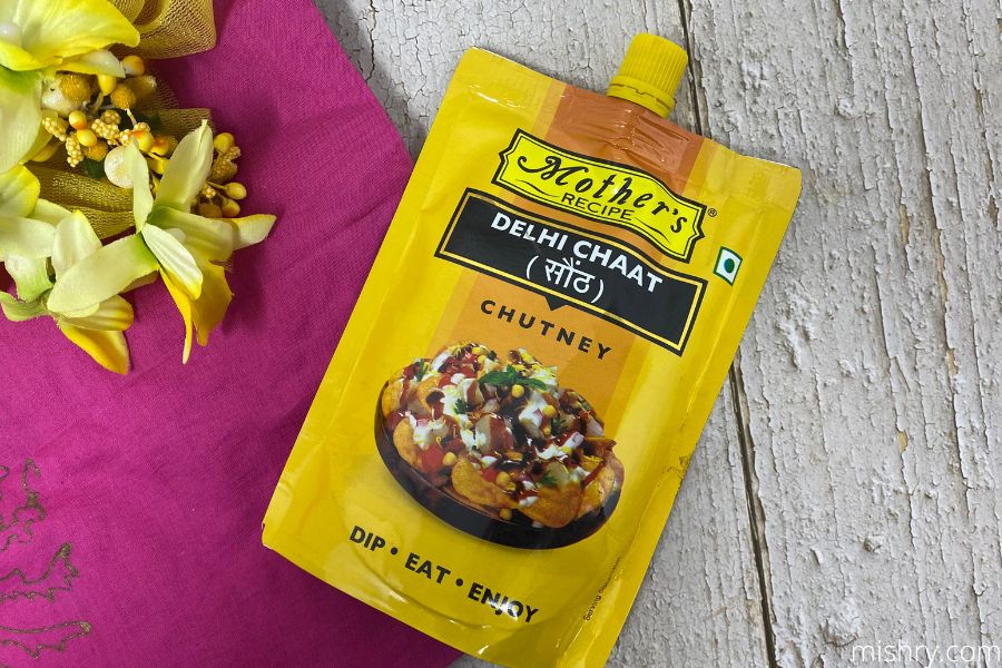 mother's recipe delhi chaat chutney pichkoo packaging