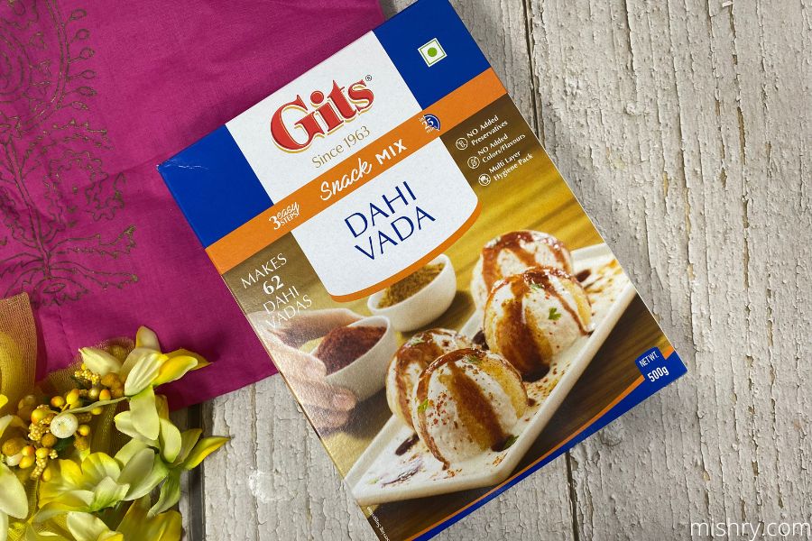 outer pack of gits dahi vada instant mix