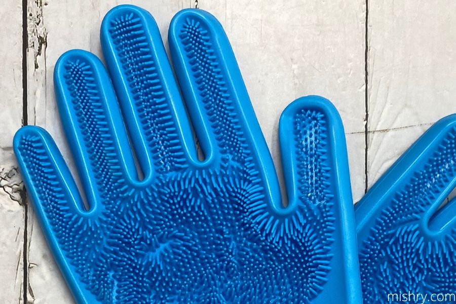 silicone dishwashing gloves closer look