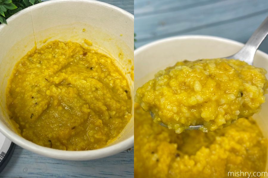 the final look of the taste company dal khichdi