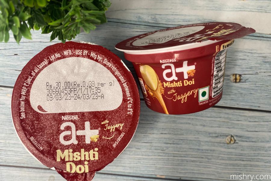 Nestlé mishti doi packing