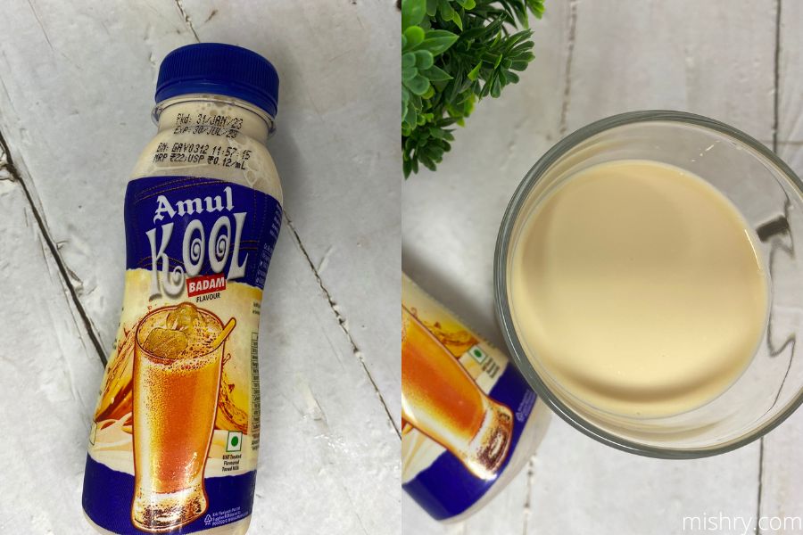 amul kool milk badam