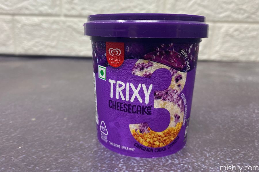 kwality walls trixy cheesecake packing