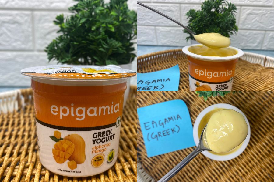 mango flavoured yogurt epigamia greek
