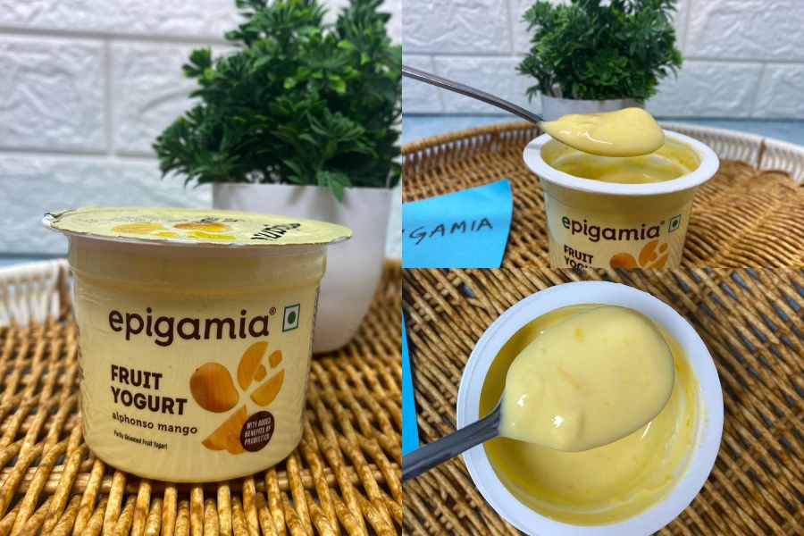mango flavoured yogurt epigamia