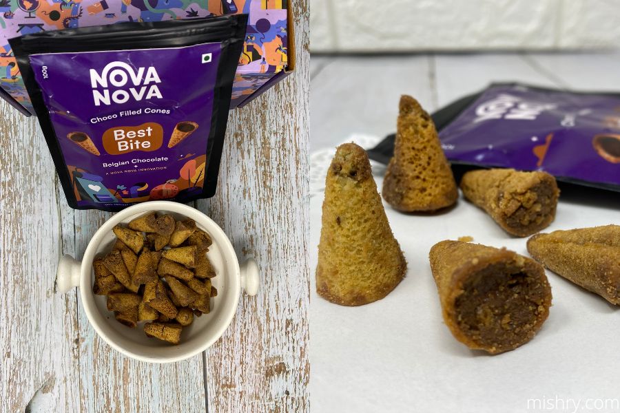 nova nova choco filled cones filling