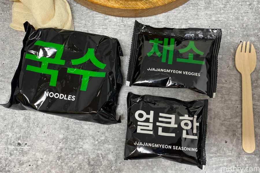 knorr korean meal pot content packing