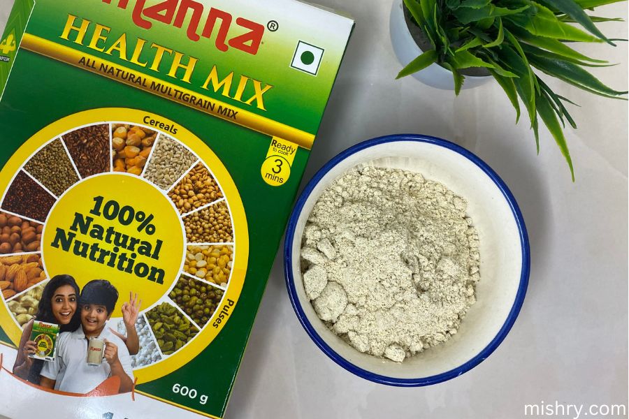 manna health mix before mixed in milk