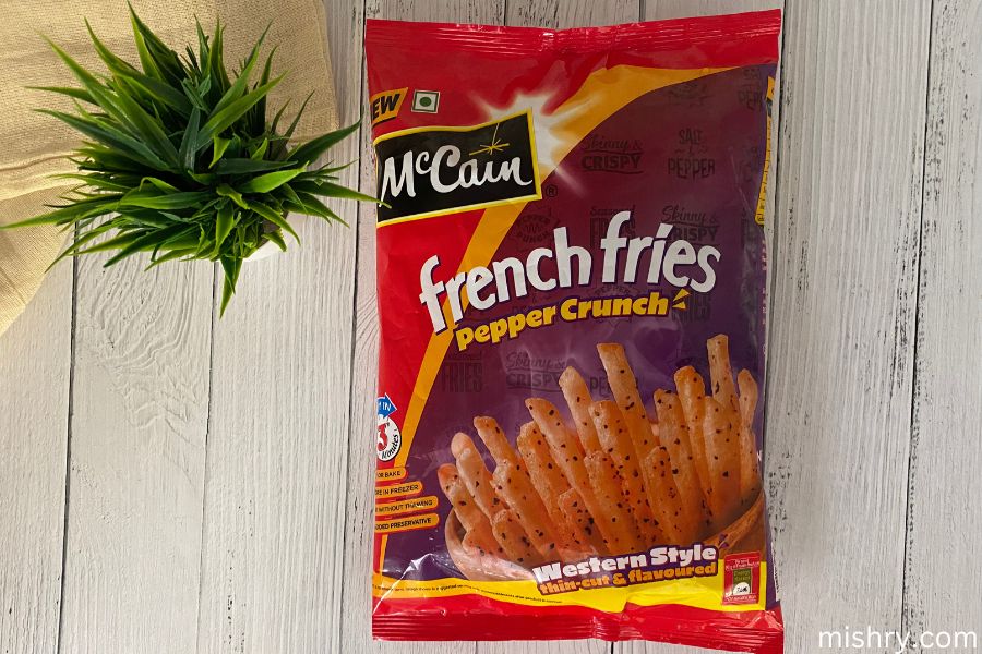 mccain pepper crunch french fries packing