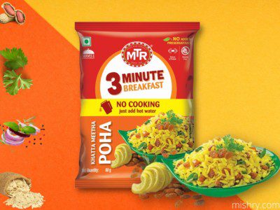 mtr 3 minute breakfast poha review