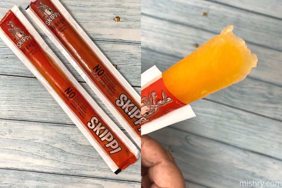 skippi ice pops orange
