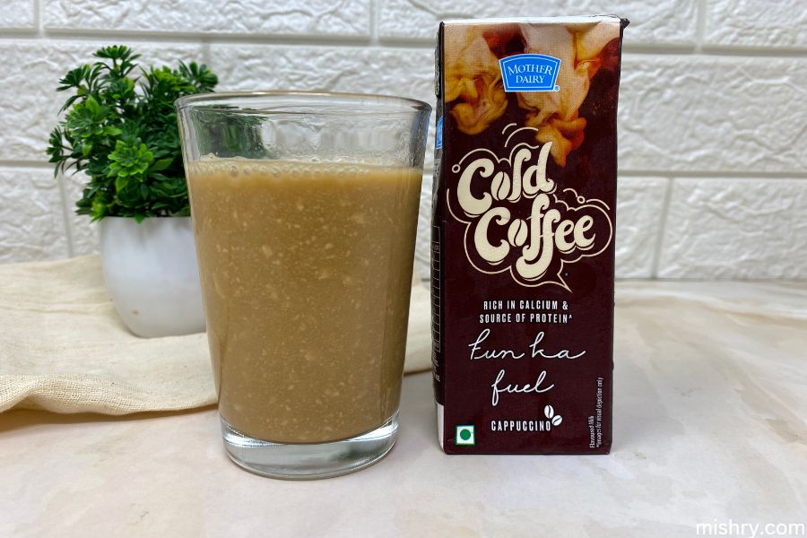 cold coffee brands mother dairy test