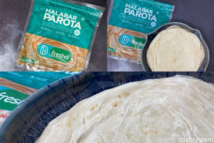 malabar paratha frozen id uncooked