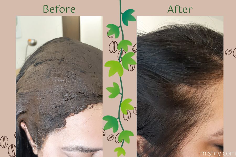 mamaearth henna paste result