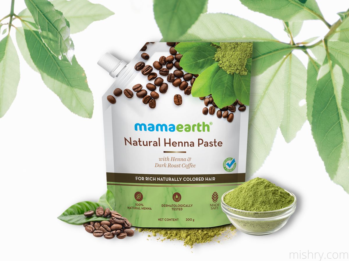 mamaearth natural henna paste review