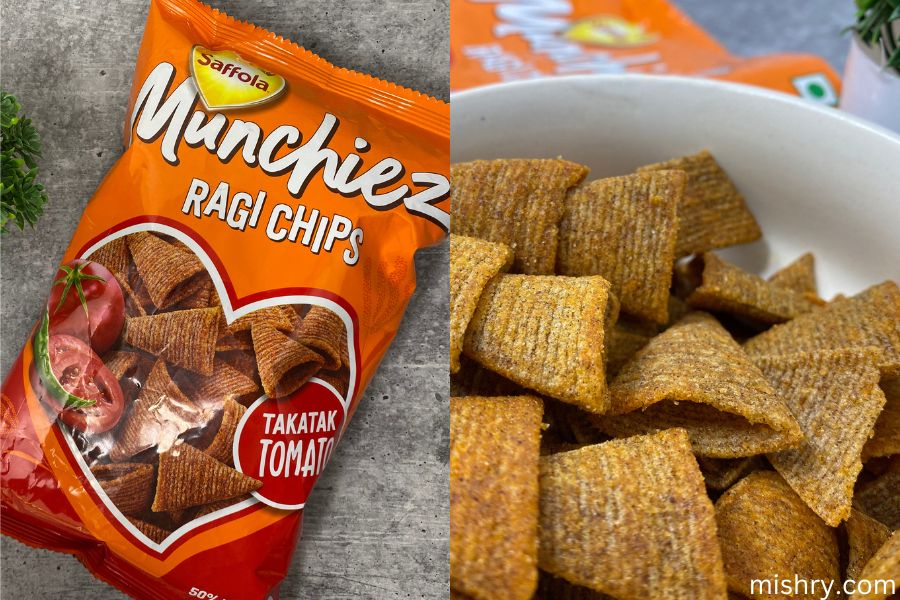 saffola munchiez ragi chips tomato