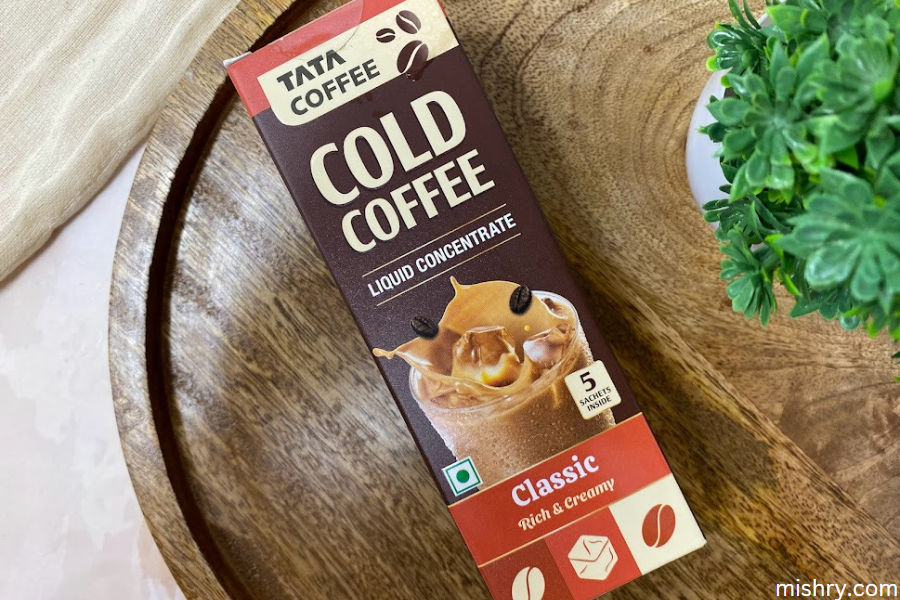 tata cold coffee packaging