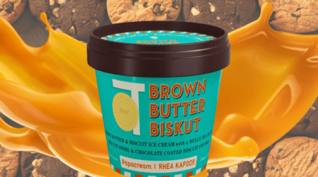 papacream rhea kapoor brown butter biskut ice cream review