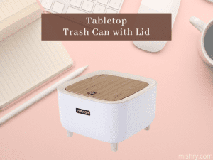 tabletop trash can with lid