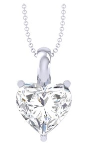 Solitaire Pendant Chain Necklace