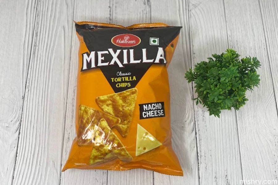 haldirams nacho cheese tortilla chips packaging