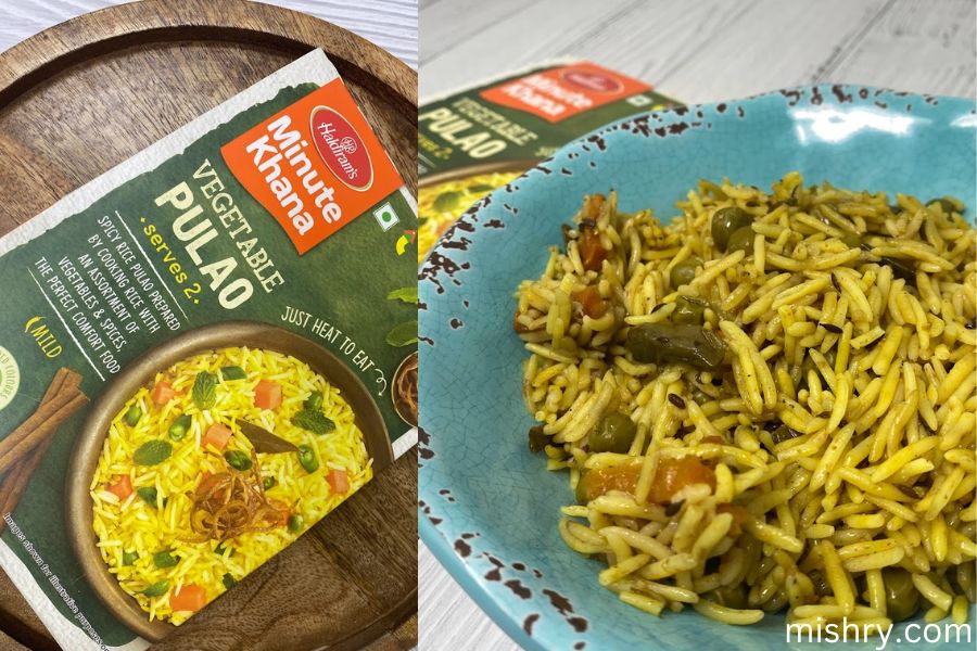 review process of haldirams vegetable pulao