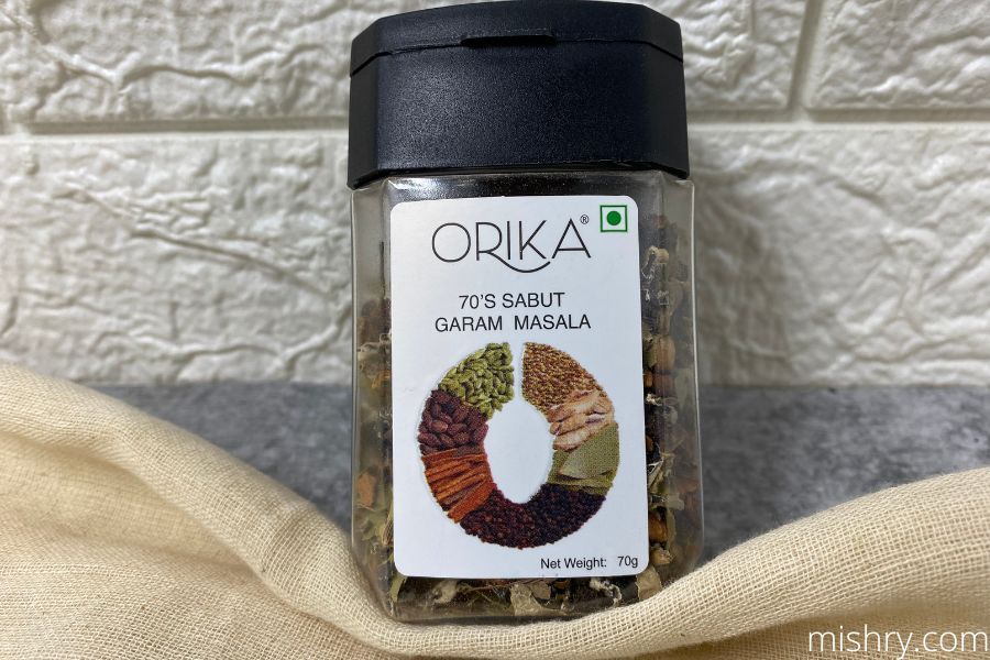 Orika Sabut Garam Masala packaging