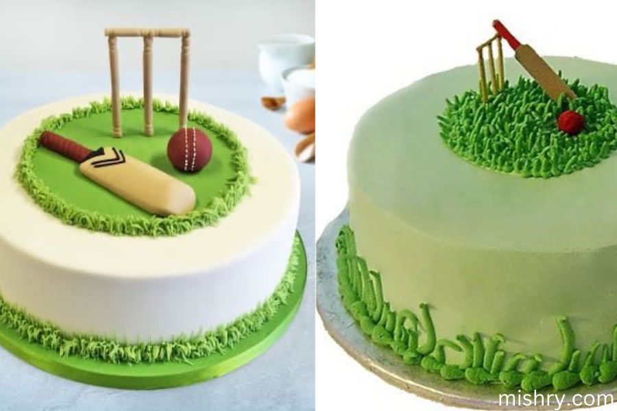 cricket snacks - pitch cake