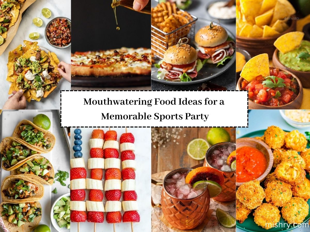 delectable snack options for a fun sports party