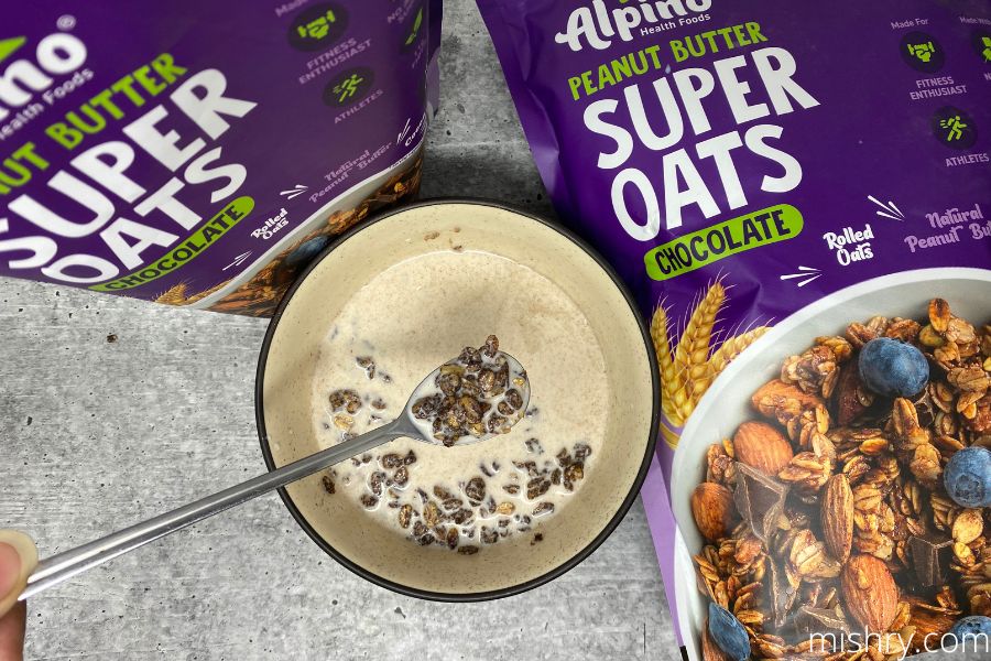 review process of Alpino High Protein Chocolate Oats