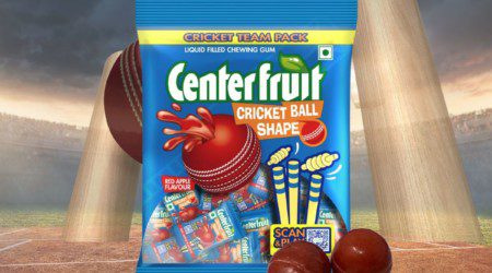 center fruit cricket ball chewing gum