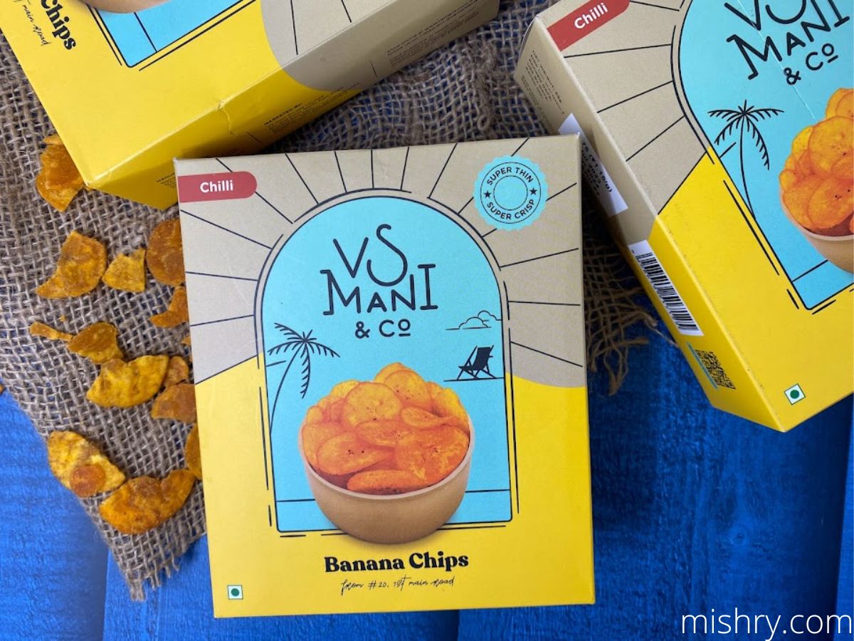 VS Mani & Co chilli banana chips review