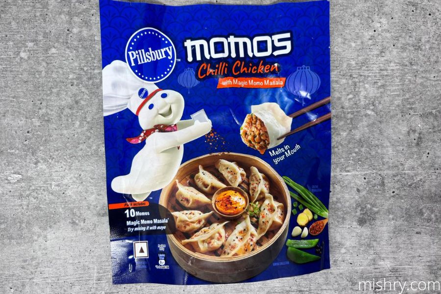 Pillsbury Momos chilli chicken pack