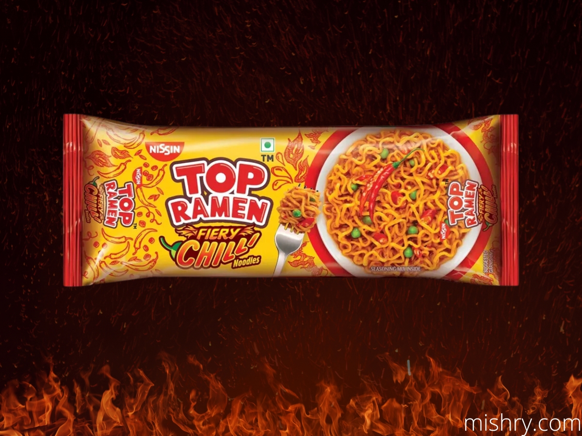 Top ramen fiery chilli noodles