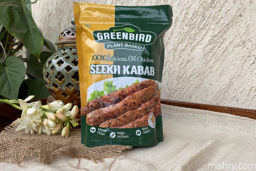 Continental Greenbird plant based seekh kebab