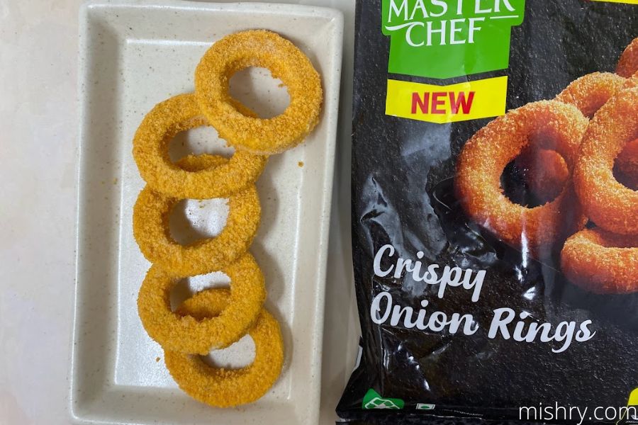 ITC Masterchef crispy onion rings before frying