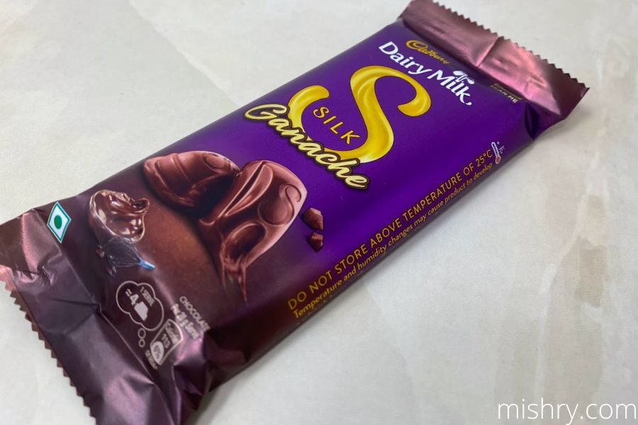 cadbury silk ganache chocolate bar packaging