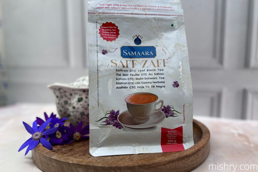samaara saff zaff tea packaging