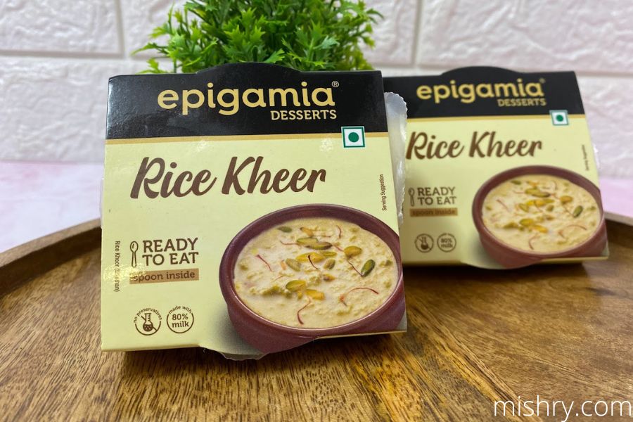epigamia rice kheer packaging