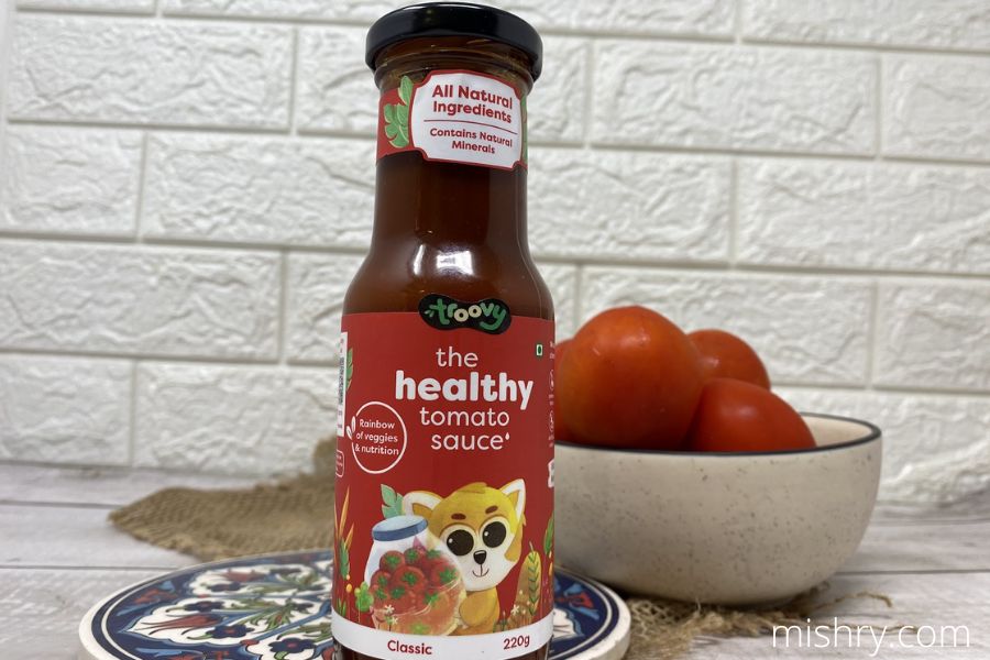 troovy the healthy tomato sauce glass bottle